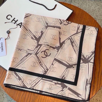 CHANEL 26S SCARF 135 IN SILK AND CASHMERE 511061