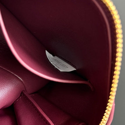 CONCERT POUCH 18.5 IN BURGUNDY LAMBSKIN