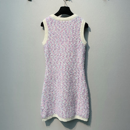 CHANEL 26S SLEEVELESS CREW NECK DRESS 825