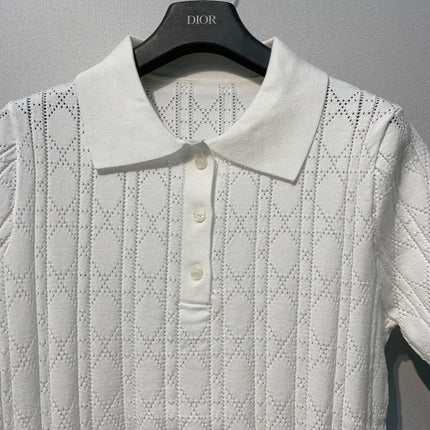 DIOR 26S SHORT-SLEEVE POLO SWEATER 1213