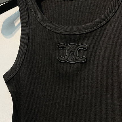 CELINE 26S LOGO SLEEVELESS T-SHIRT 168