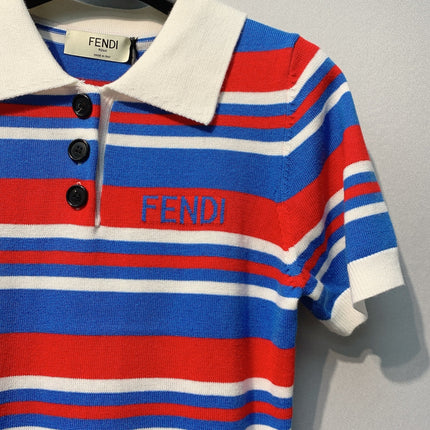 FENDI 26S SHORT SLEEVE POLO SHIRT 100