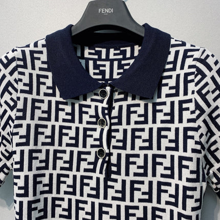 FENDI 26S SHORT SLEEVE POLO SHIRT 098