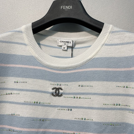 CHANEL 26S SHORT-SLEEVE KNIT TOP STYLE 1081