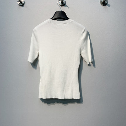 FENDI 26S SHORT-SLEEVE KNIT TOP 460