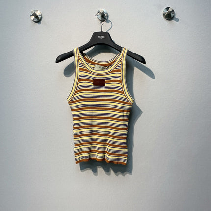 FENDI 26S SLEEVELESS KNIT TOP 443