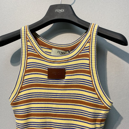 FENDI 26S SLEEVELESS KNIT TOP 443