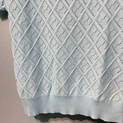 FENDI 26S SHORT-SLEEVE KNIT TOP 429