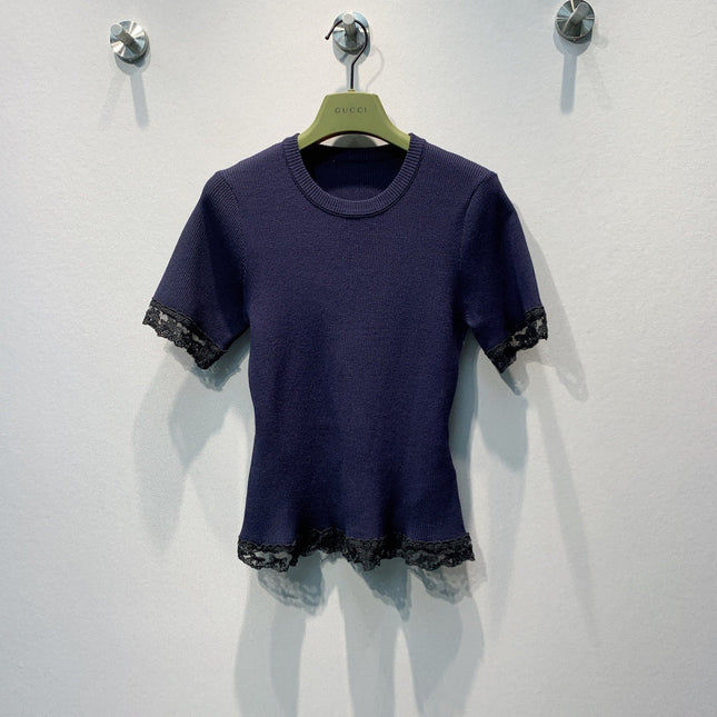 GUCCI 26S SHORT-SLEEVE KNIT T-SHIRT 469