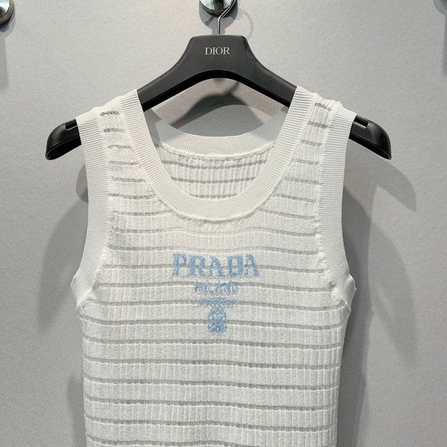 PRADA 26S SLEEVELESS KNIT TOP 1007
