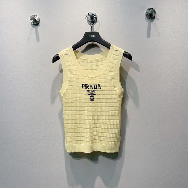 PRADA 26S SLEEVELESS KNIT TOP 1006