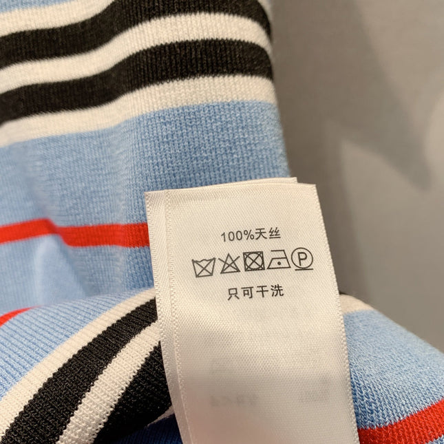 CELINE 26S STRIPED SHORT-SLEEVE POLO SHIRT 443