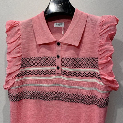 CHANEL 26S KNIT POLO TOP 1477