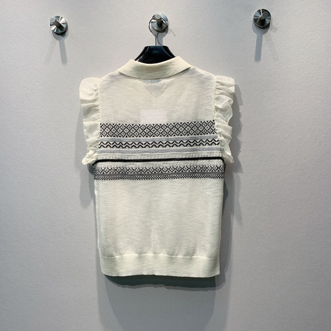 CHANEL 26S KNIT POLO TOP 1476