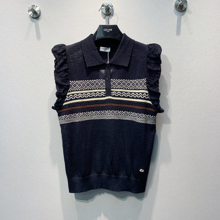 CHANEL 26S KNIT POLO TOP 1475