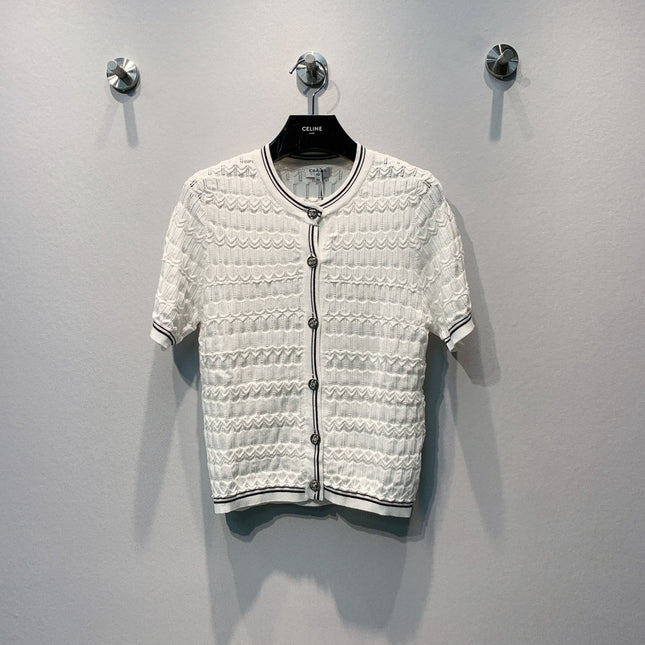 CHANEL 26S SHORT-SLEEVE KNIT TOP 1460