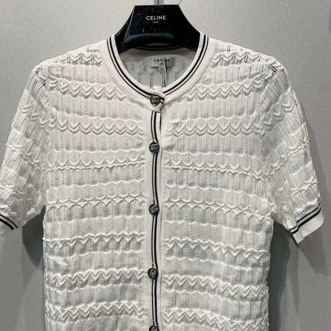 CHANEL 26S SHORT-SLEEVE KNIT TOP 1460