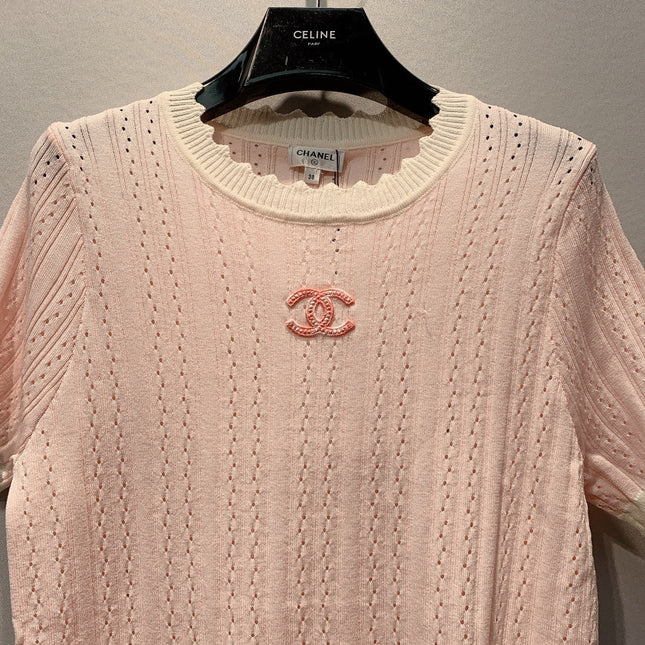 CHANEL 26S SHORT-SLEEVE KNIT TOP 1457