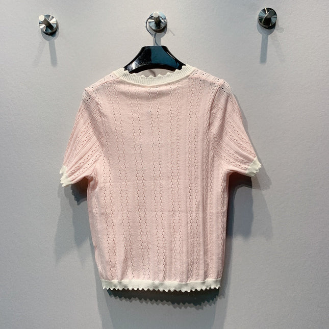 CHANEL 26S SHORT-SLEEVE KNIT TOP 1457