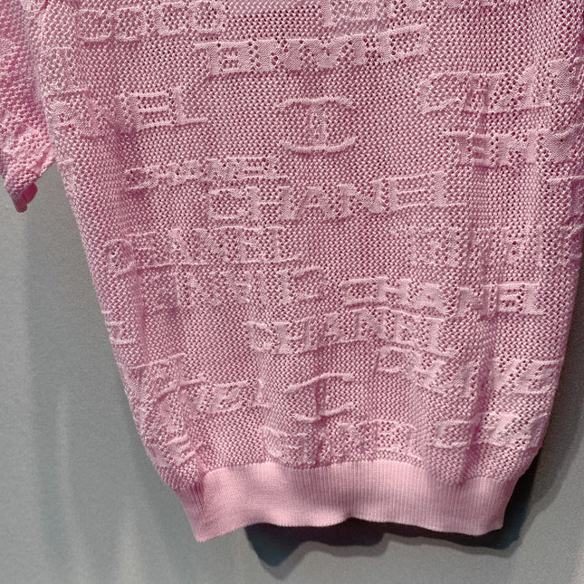 CHANEL 26S SHORT-SLEEVE KNIT TOP 1455