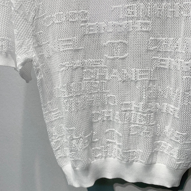 CHANEL 26S SHORT-SLEEVE KNIT TOP 1454