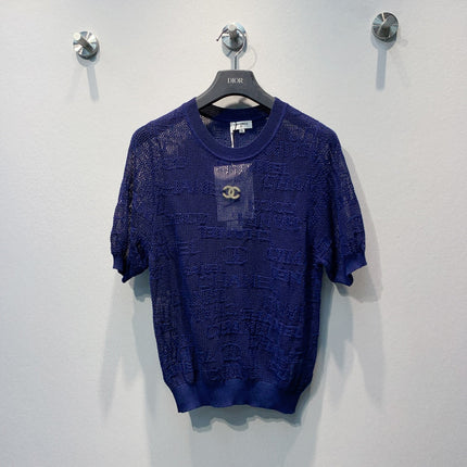 CHANEL 26S SHORT-SLEEVE KNIT TOP 1453