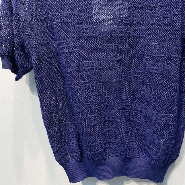 CHANEL 26S SHORT-SLEEVE KNIT TOP 1453
