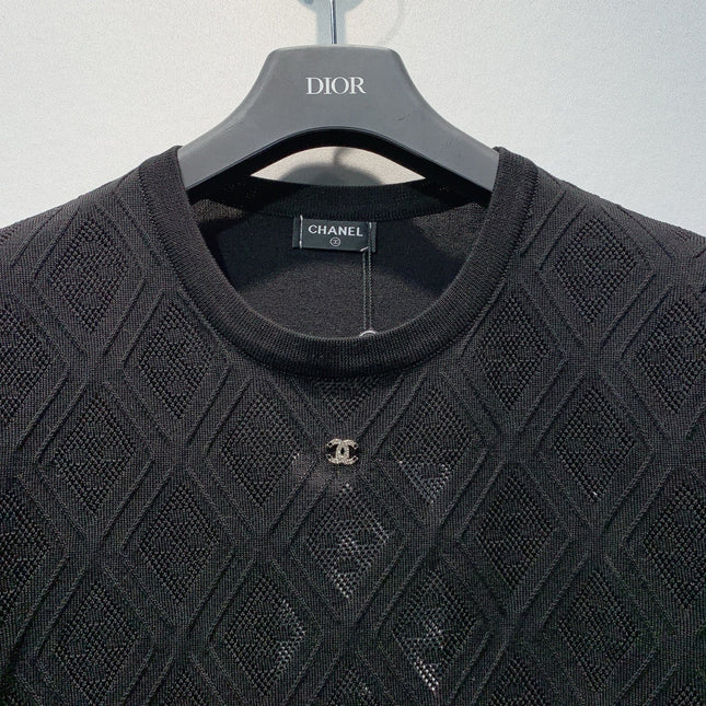 CHANEL 26S SHORT-SLEEVE KNIT TOP 1390