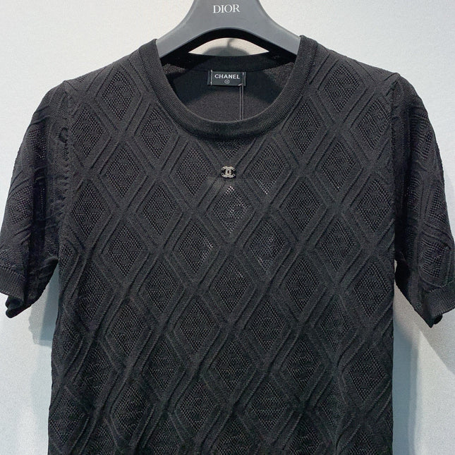 CHANEL 26S SHORT-SLEEVE KNIT TOP 1390