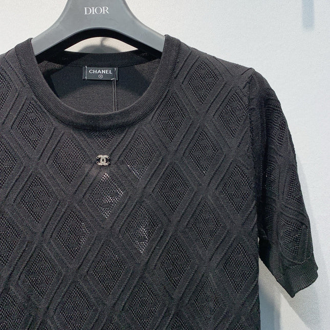 CHANEL 26S SHORT-SLEEVE KNIT TOP 1390