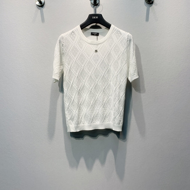 CHANEL 26S SHORT-SLEEVE KNIT TOP 1389