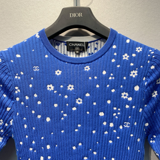 CHANEL 26S SHORT-SLEEVE KNIT TOP 1388