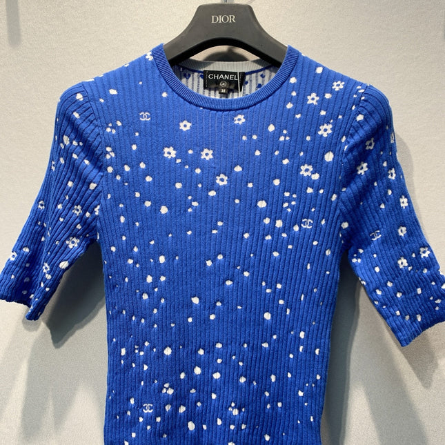 CHANEL 26S SHORT-SLEEVE KNIT TOP 1388
