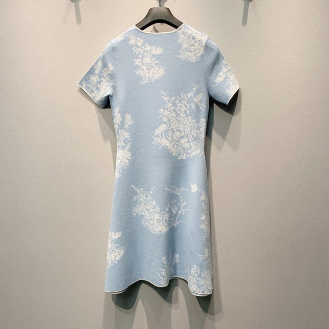 DIOR 26S SHORT-SLEEVE KNIT DRESS 1358