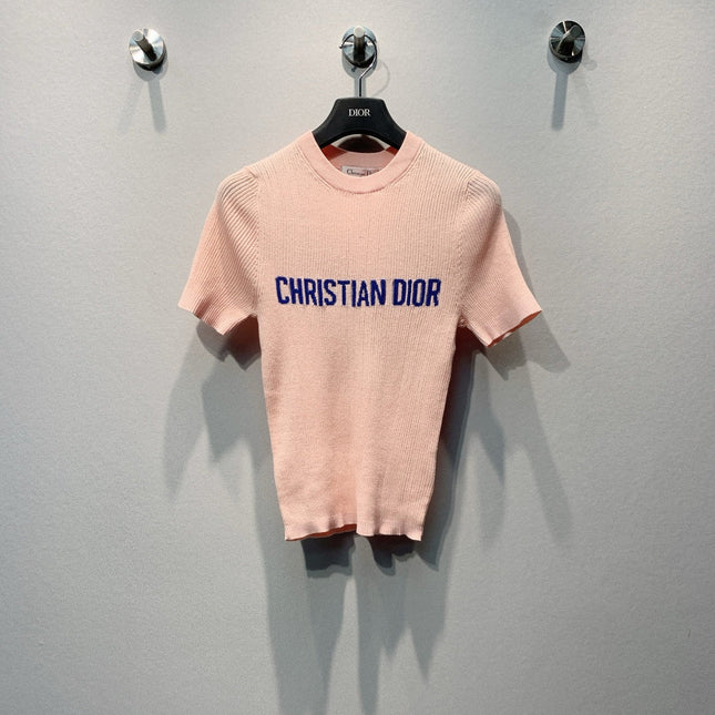 DIOR 26S SHORT-SLEEVE KNIT TOP 1366