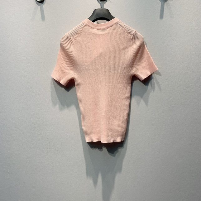 DIOR 26S SHORT-SLEEVE KNIT TOP 1366