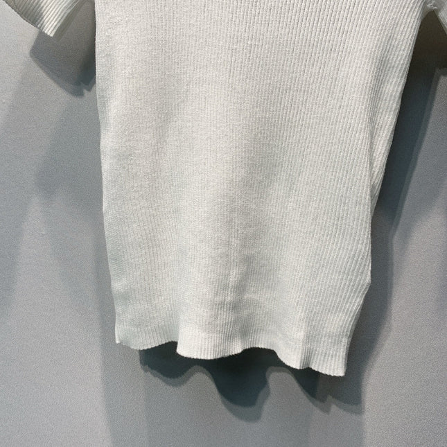 DIOR 26S SHORT-SLEEVE KNIT TOP 1365