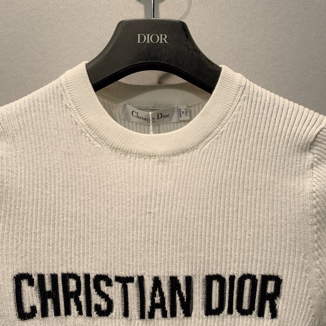 DIOR 26S SHORT-SLEEVE KNIT TOP 1365