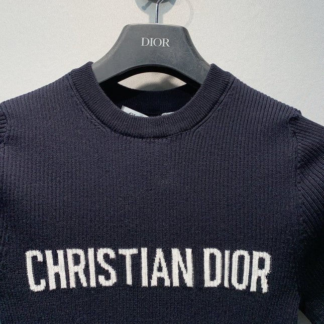 DIOR 26S SHORT-SLEEVE KNIT TOP 1364