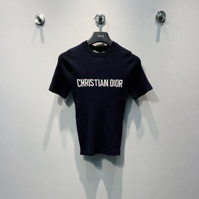 DIOR 26S SHORT-SLEEVE KNIT TOP 1364
