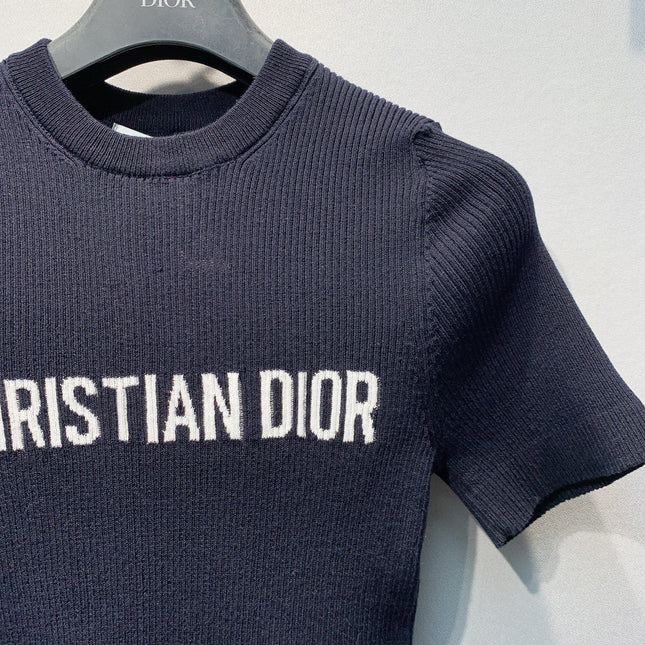 DIOR 26S SHORT-SLEEVE KNIT TOP 1364