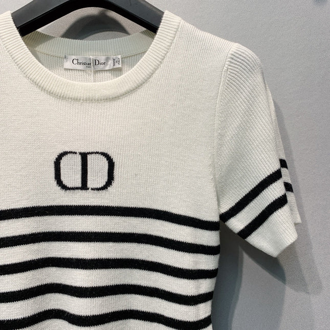 DIOR 26S SHORT-SLEEVE KNIT TOP 1363