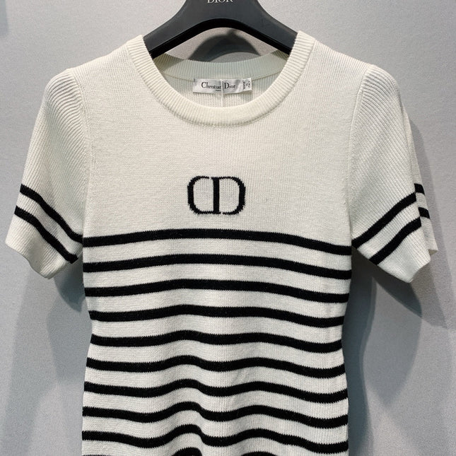 DIOR 26S SHORT-SLEEVE KNIT TOP 1363