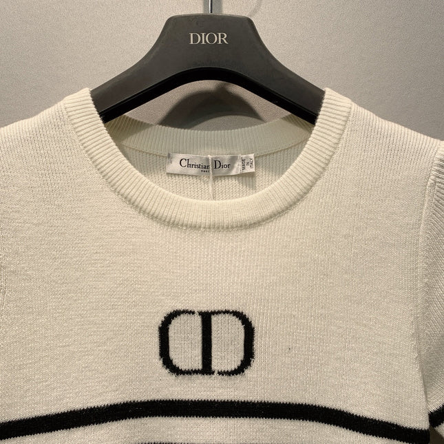 DIOR 26S SHORT-SLEEVE KNIT TOP 1363