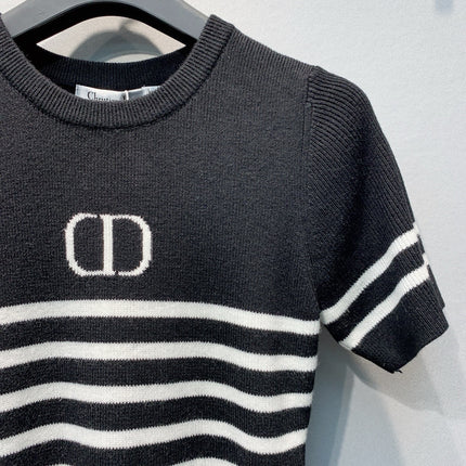 DIOR 26S SHORT-SLEEVE KNIT TOP 1361