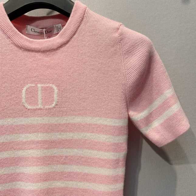 DIOR 26S SHORT-SLEEVE KNIT TOP 1362