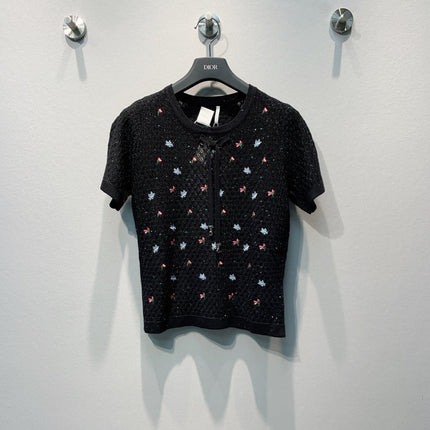 DIOR 26S SHORT-SLEEVE KNIT TOP 1431