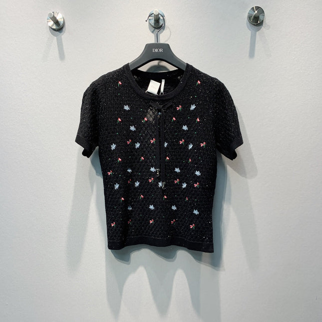 DIOR 26S SHORT-SLEEVE KNIT TOP 1431