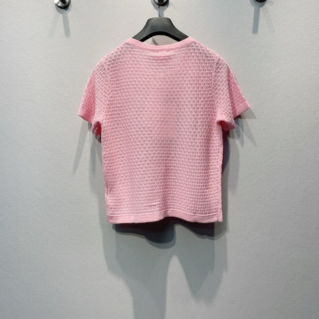 DIOR 26S SHORT-SLEEVE KNIT TOP 1430