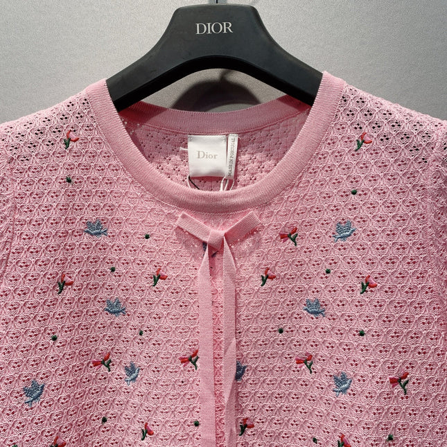 DIOR 26S SHORT-SLEEVE KNIT TOP 1430
